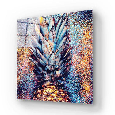 Glitter Pineapple Glass Wall Art - DIY - CreoGlass®