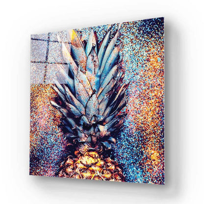 Glitter Pineapple Glass Wall Art - DIY - CreoGlass®
