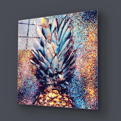 Glitter Pineapple Glass Wall Art - DIY - CreoGlass®