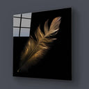 Gold Feather Glass Wall Art - DIY - CreoGlass®