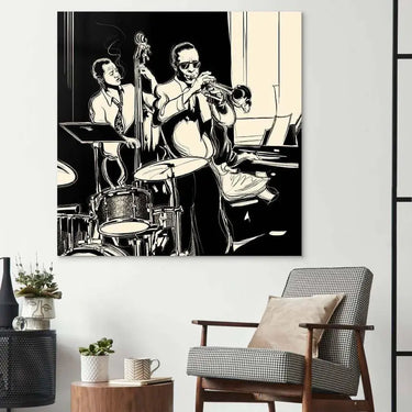 Jazz Band Glass Wall Art - DIY - CreoGlass®