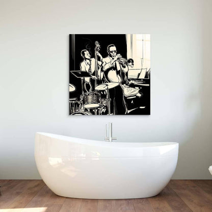 Jazz Band Glass Wall Art - DIY - CreoGlass®