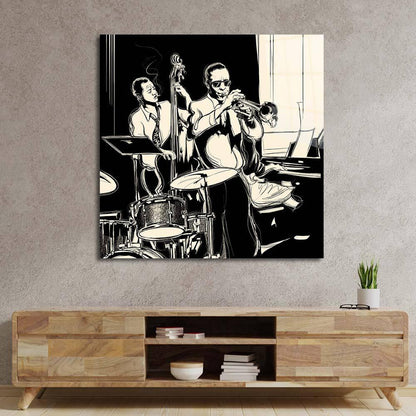 Jazz Band Glass Wall Art - DIY - CreoGlass®