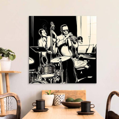 Jazz Band Glass Wall Art - DIY - CreoGlass®