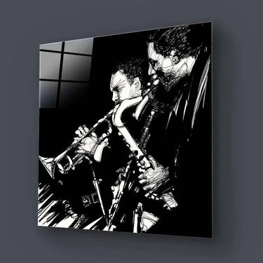 Jazz Brass Band Glass Wall Art - DIY - CreoGlass®