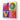 Vibrant 'LOVE' wall art in bold colors, modern decorative glass panel for home or office