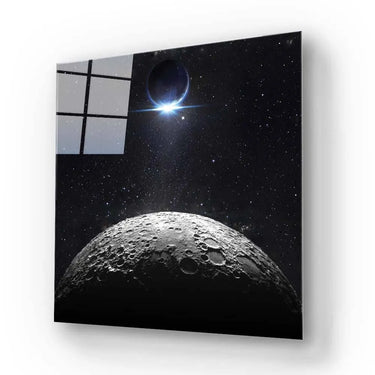 Moon and Earth Eclipse Glass Wall Art - DIY - CreoGlass®