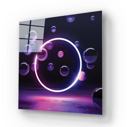 Neon Bubbles Glass Wall Art - DIY - CreoGlass®