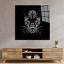 Orange Eyes Panther Glass Wall Art - DIY - CreoGlass®