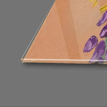 Painted Woman in Flowers Glass Wall Art - DIY - CreoGlass®