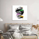 Pop Art David Glass Wall Art - DIY - CreoGlass®