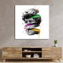 Pop Art David Glass Wall Art - DIY - CreoGlass®