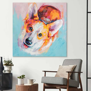 Puppy Dog Eyes Glass Wall Art - DIY - CreoGlass®