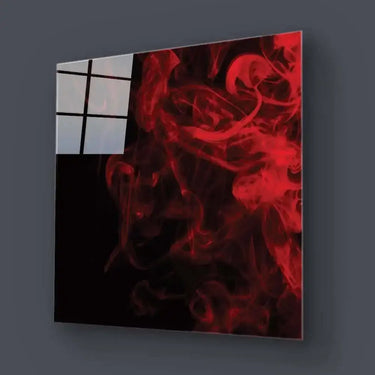 Red Smoke Glass Wall Art - DIY - CreoGlass®