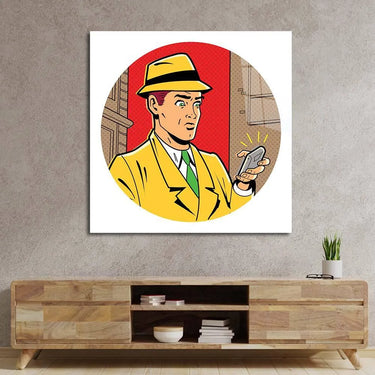 Retro Detective Glass Wall Art - DIY - CreoGlass®