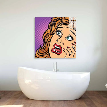 Retro Fear Glass Wall Art - DIY - CreoGlass®