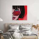 Retro Red Sunglasses 2 Glass Wall Art - DIY - CreoGlass®