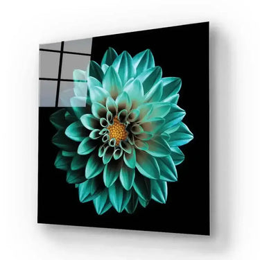 Turquoise Dahlia Splashback DIY - Mix and Match - CreoGlass®