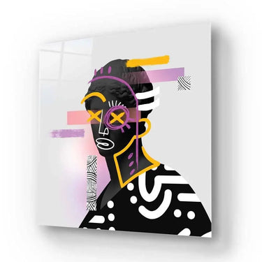 Vandalised Greek Statue 2 Glass Wall Art - DIY - CreoGlass®