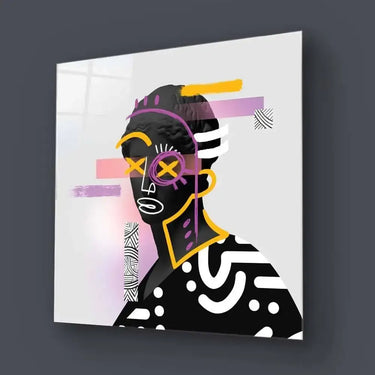 Vandalised Greek Statue 2 Glass Wall Art - DIY - CreoGlass®