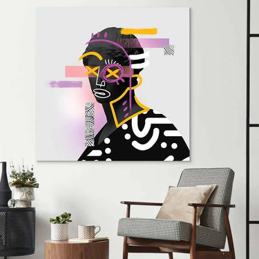 Vandalised Greek Statue 2 Glass Wall Art - DIY - CreoGlass®