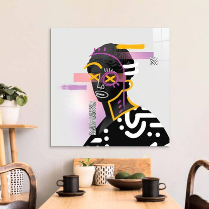 Vandalised Greek Statue 2 Glass Wall Art - DIY - CreoGlass®