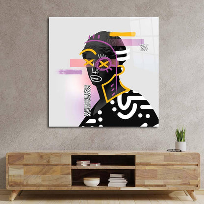 Vandalised Greek Statue 2 Glass Wall Art - DIY - CreoGlass®