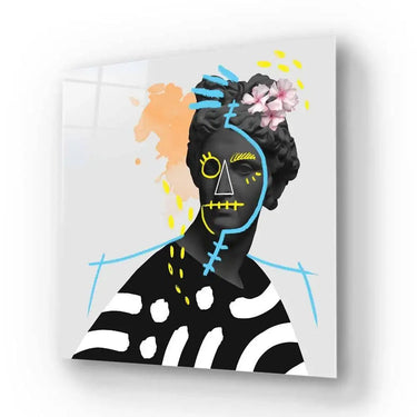 Vandalised Greek Statue 4 Glass Wall Art - DIY - CreoGlass®