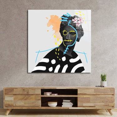 Vandalised Greek Statue 4 Glass Wall Art - DIY - CreoGlass®