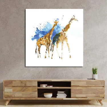 Watercolour Giraffe Glass Wall Art - DIY - CreoGlass®
