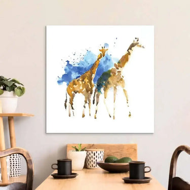 Watercolour Giraffe Glass Wall Art - DIY - CreoGlass®
