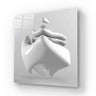 White Glossy Cube Glass Wall Art - DIY - CreoGlass®