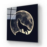 Wolf Under the Moon Glass Wall Art - DIY - CreoGlass®