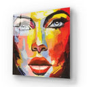 Woman Painting Glass Splashback DIY - Mix and Match - CreoGlass®