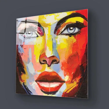 Woman Painting Glass Wall Art - DIY - CreoGlass®