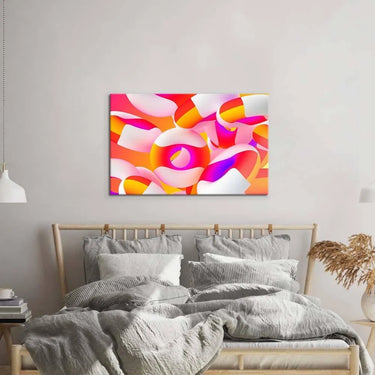 3D Party Rings Glass Wall Art - DIY - CreoGlass®