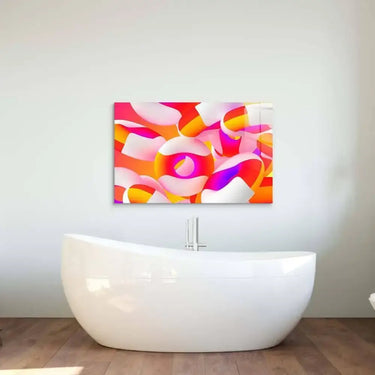 3D Party Rings Glass Wall Art - DIY - CreoGlass®