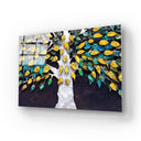 3D Tree with Gold Leaves Glass Wall Art - DIY - CreoGlass®