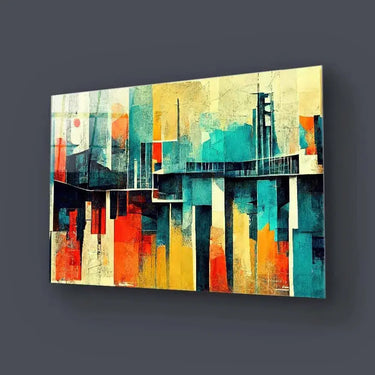 60s Distressed Space Age Glass Wall Art - DIY - CreoGlass®