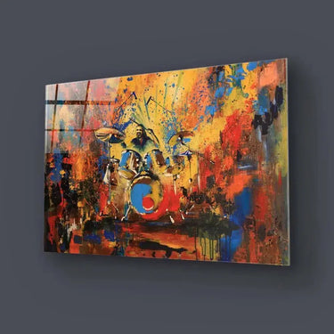 Abstract Acrylic Drummer Glass Wall Art - DIY - CreoGlass®