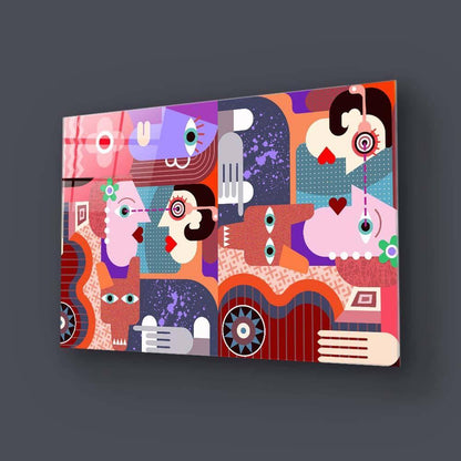 Abstract Dirty Dog Glass Wall Art - DIY - CreoGlass®