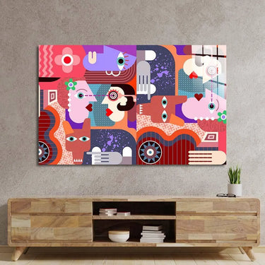 Abstract Dirty Dog Glass Wall Art - DIY - CreoGlass®