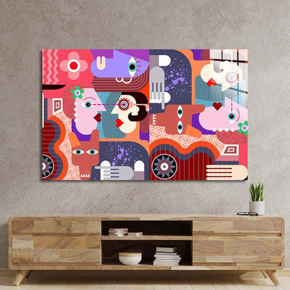 Abstract Dirty Dog Glass Wall Art - DIY - CreoGlass®