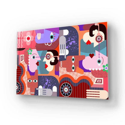 Abstract Dirty Dog Glass Wall Art - DIY - CreoGlass®