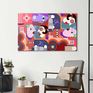 Abstract Dirty Dog Glass Wall Art - DIY - CreoGlass®