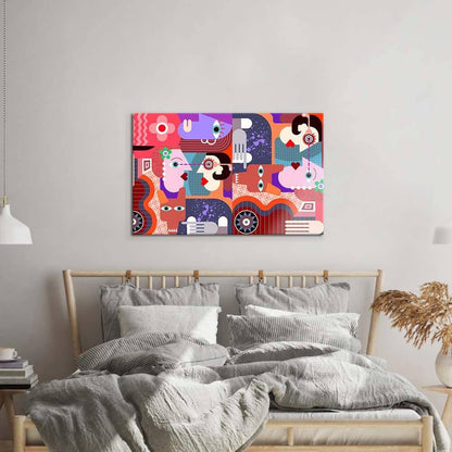 Abstract Dirty Dog Glass Wall Art - DIY - CreoGlass®