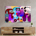 Abstract Drunk Women Glass Wall Art - DIY - CreoGlass®