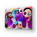 Abstract Drunk Women Glass Wall Art - DIY - CreoGlass®