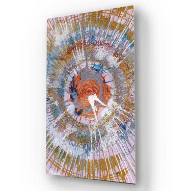 Abstract Expressionism Colourful Contemporary Pollock Glass Wall Art - DIY - CreoGlass®