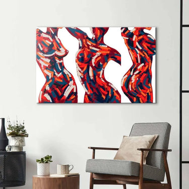 Abstract Female Figure Glass Wall Art - DIY - CreoGlass®